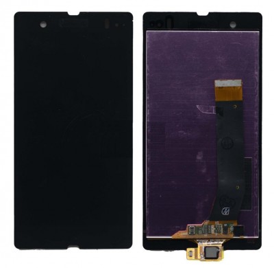 Lcd With Touch Screen For Sony Xperia C6602 Black By - Maxbhi Com
