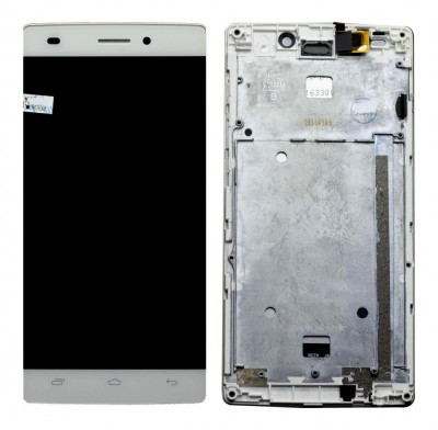 Lcd With Touch Screen For Intex Aqua Ace Mini White By - Maxbhi Com