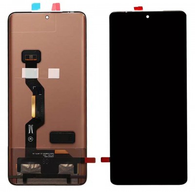 Lcd With Touch Screen For Motorola Edge 50 Black By - Maxbhi Com