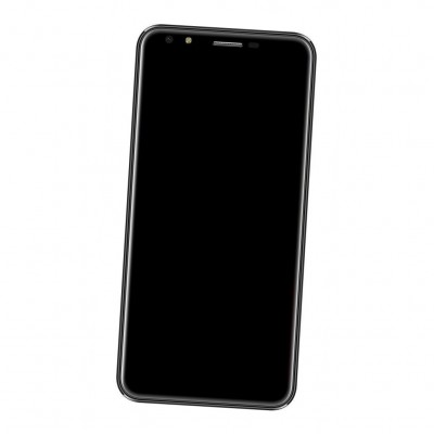 Camera Lens Glass with Frame for Intex Indie 22 Black