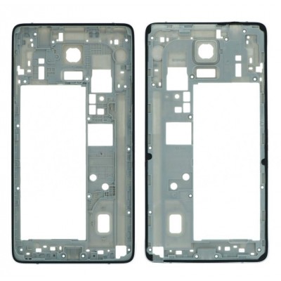 Middle Frame Ring Only For Samsung Galaxy Note 4 Black By - Maxbhi Com