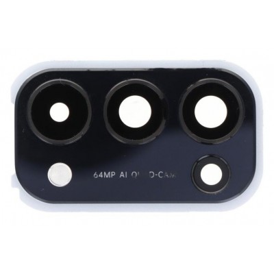 Camera Lens Glass With Frame For Oppo Find X3 Lite Black By - Maxbhi Com