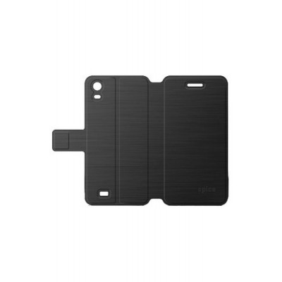 Flip Cover for Spice Xlife 431Q Lite - Black