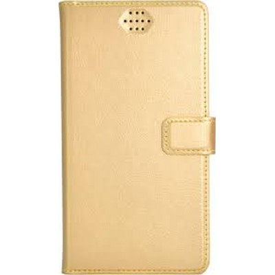 Flip Cover for Jivi JSP Q65 - Gold