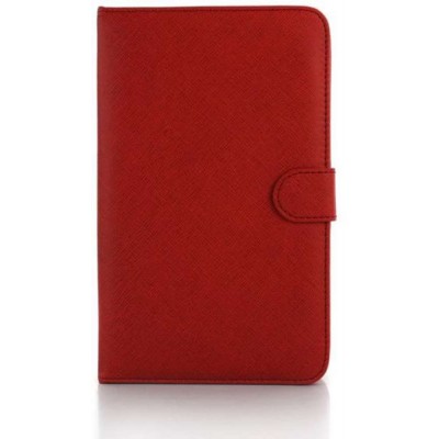 Flip Cover for IBall Slide Cuddle A4 - Red