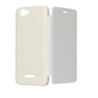 Flip Cover for Micromax Canvas Pep Q371 - White