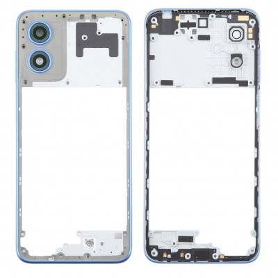 Middle Frame Ring Only For Motorola Moto G Play 2024 Blue By - Maxbhi Com