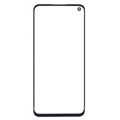 Replacement Front Glass For Oppo K10 Black By - Maxbhi Com