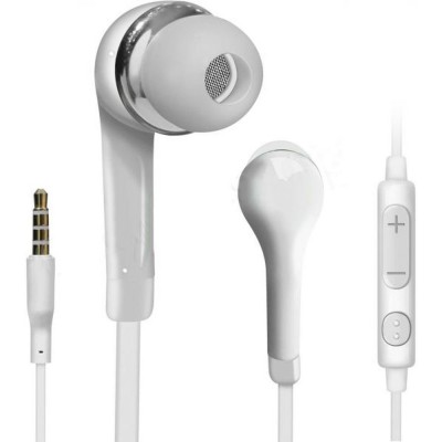 Earphone for LG D335 with dual SIM - Handsfree, In-Ear Headphone, White