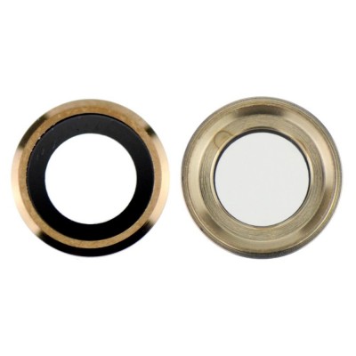 Camera Lens Glass With Frame For Apple Iphone 6s Gold By - Maxbhi Com