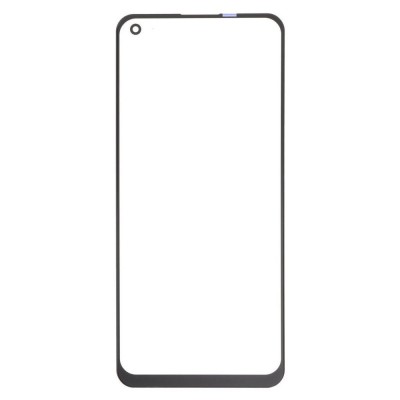 Replacement Front Glass For Oppo Reno8 4g Black By - Maxbhi Com