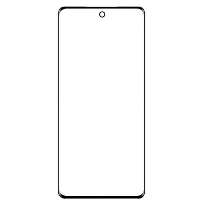 Replacement Front Glass For Motorola Edge 2023 Black By - Maxbhi Com