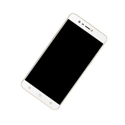 Camera Lens Glass with Frame for Coolpad Mega 3 Gold White
