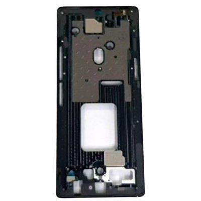 Lcd Frame Middle Chassis For Lg Velvet 5g Black By - Maxbhi Com