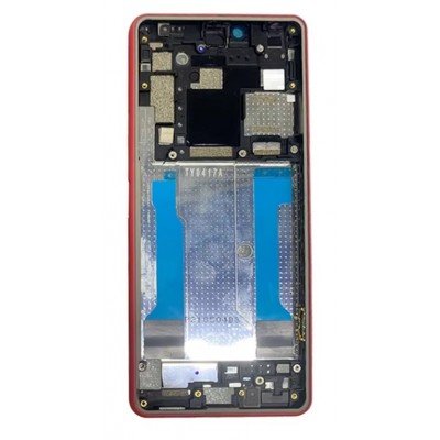 Lcd Frame Middle Chassis For Sony Xperia 10 Iii Lite Blue By - Maxbhi Com