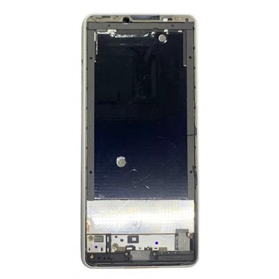 Lcd Frame Middle Chassis For Sony Xperia 10 Iii Lite White By - Maxbhi Com