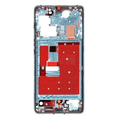 Lcd Frame Middle Chassis For Huawei P30 Pro New Edition Blue By - Maxbhi Com