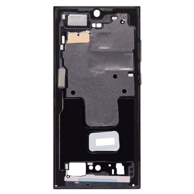 Lcd Frame Middle Chassis For Samsung Galaxy S23 Ultra Black By - Maxbhi Com