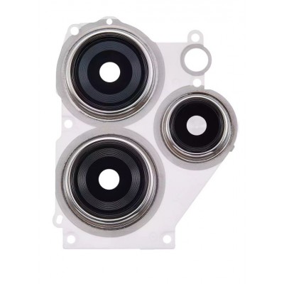 Camera Lens Glass With Frame For Xiaomi Redmi Note 12r 5g Silver By - Maxbhi Com