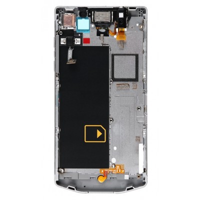 Lcd Frame Middle Chassis For Blackberry Porsche Design P9982 White By - Maxbhi Com