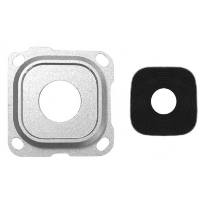 Camera Lens Glass With Frame For Samsung Galaxy A8 2016 Silver By - Maxbhi Com