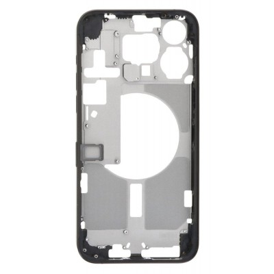 Lcd Frame Middle Chassis For Apple Iphone 15 Pro Max Black By - Maxbhi Com