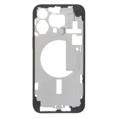 Lcd Frame Middle Chassis For Apple Iphone 15 Pro Max Black By - Maxbhi Com