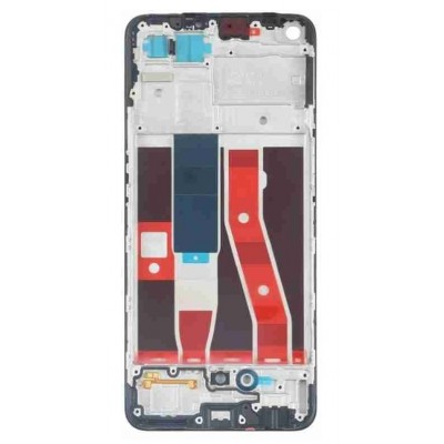 Lcd Frame Middle Chassis For Oppo F19 Pro Black By - Maxbhi Com