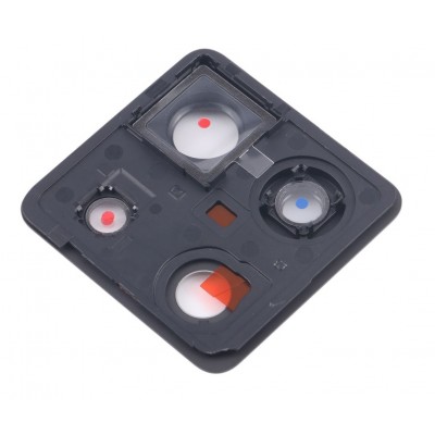 Camera Lens Glass With Frame For Xiaomi Redmi Note 13 Pro 5g Black By - Maxbhi Com