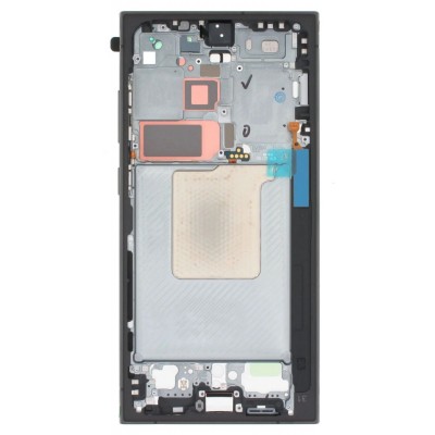 Lcd Frame Middle Chassis For Samsung Galaxy S24 Ultra 5g White By - Maxbhi Com