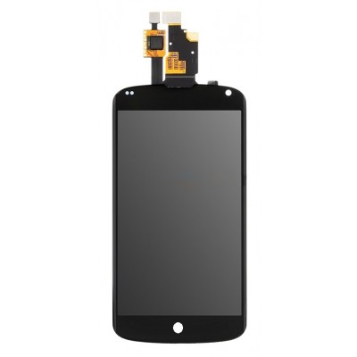 Lcd With Touch Screen For Lg Nexus 4 E960 Black By - Maxbhi Com