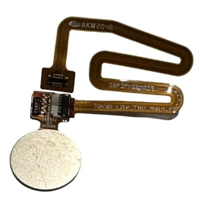 Fingerprint Sensor Flex Cable For Alcatel 1v 2020 Grey By - Maxbhi Com
