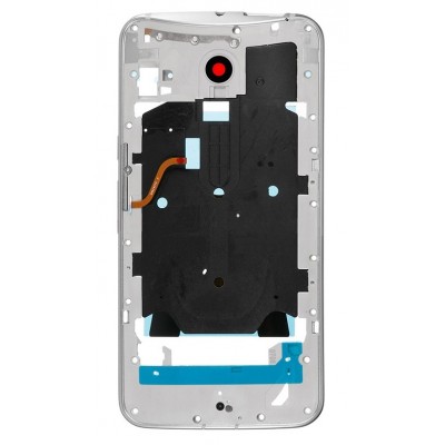 Lcd Frame Middle Chassis For Motorola Moto X Style 32gb White By - Maxbhi Com