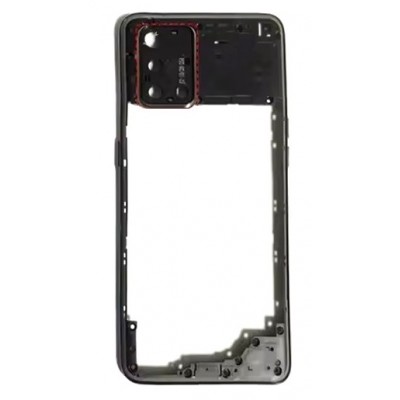 Middle Frame Ring Only For Oppo Reno 6 Lite Black By - Maxbhi Com