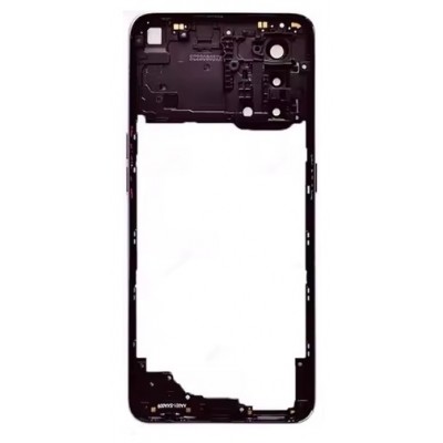 Middle Frame Ring Only For Oppo Reno 6 Lite Silver By - Maxbhi Com