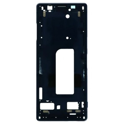 Lcd Frame Middle Chassis For Sony Xperia 5 Black By - Maxbhi Com