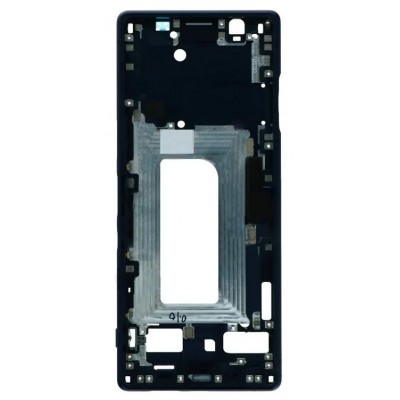 Lcd Frame Middle Chassis For Sony Xperia 5 Black By - Maxbhi Com
