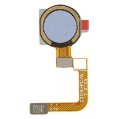 Fingerprint Sensor Flex Cable For Realme C25s White By - Maxbhi Com