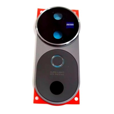 Camera Lens Glass With Frame For Vivo V40 5g Grey By - Maxbhi Com