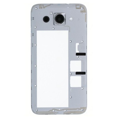 Lcd Frame Middle Chassis For Huawei Y3 2017 White By - Maxbhi Com