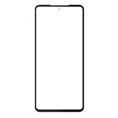 Replacement Front Glass For Samsung Galaxy M55s 5g Black By - Maxbhi Com