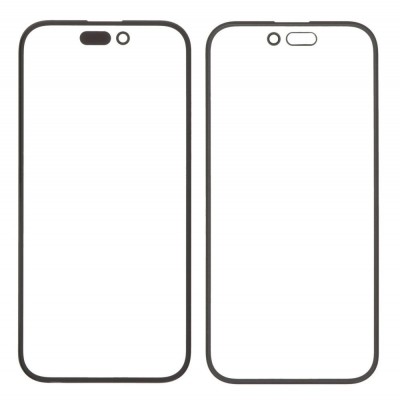 Replacement Front Glass For Apple Iphone 16 Black By - Maxbhi Com