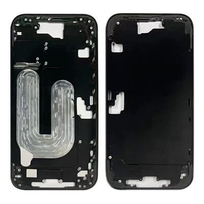 Lcd Frame Middle Chassis For Apple Iphone 16 Black By - Maxbhi Com