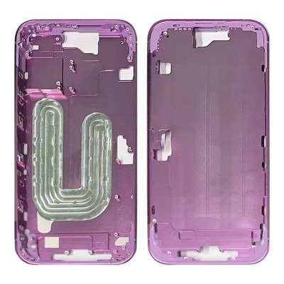 Lcd Frame Middle Chassis For Apple Iphone 16 Pink By - Maxbhi Com