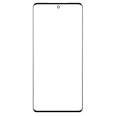 Replacement Front Glass For Vivo T3 Ultra Black By - Maxbhi Com