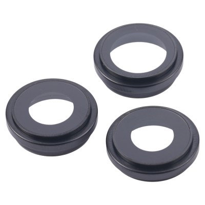 Camera Lens Glass With Frame For Apple Iphone 16 Pro Black By - Maxbhi Com
