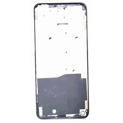 Lcd Frame Middle Chassis For Tecno Camon 12 Air Black By - Maxbhi Com