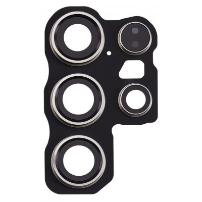 Camera Lens Glass With Frame For Samsung Galaxy S24 Ultra 5g White By - Maxbhi Com