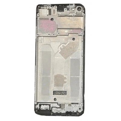 Lcd Frame Middle Chassis For Tecno Camon 17 Global Cg6 White By - Maxbhi Com