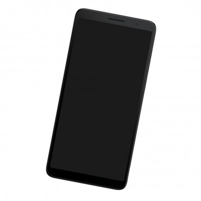 Camera Lens Glass with Frame for TCL 501 Black